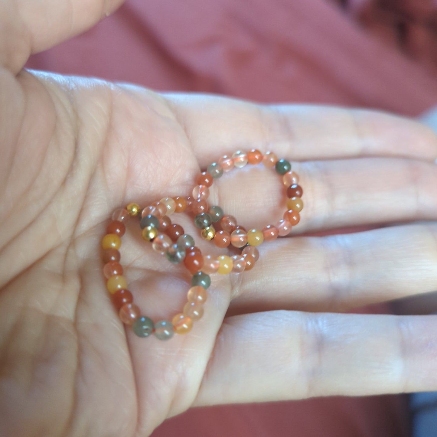 Beaded Crystal Rings