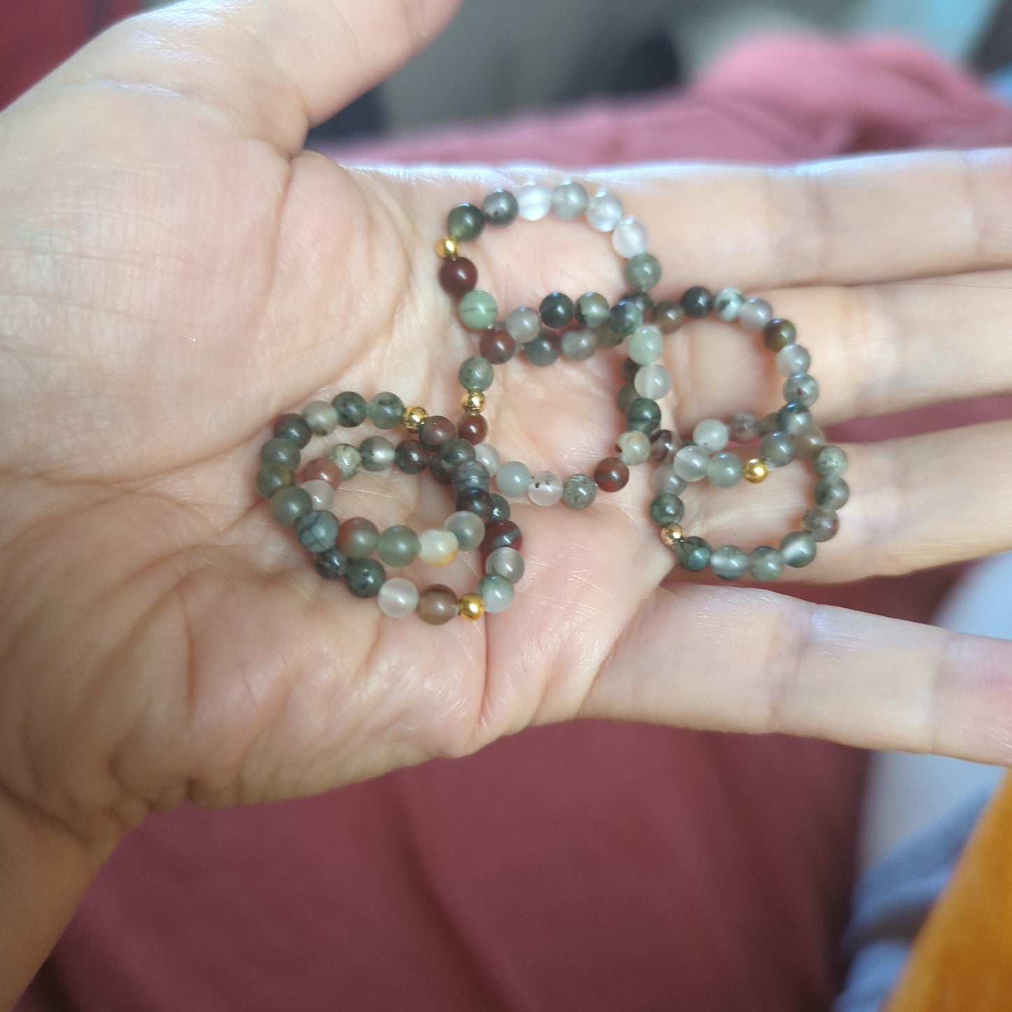 Beaded Crystal Rings