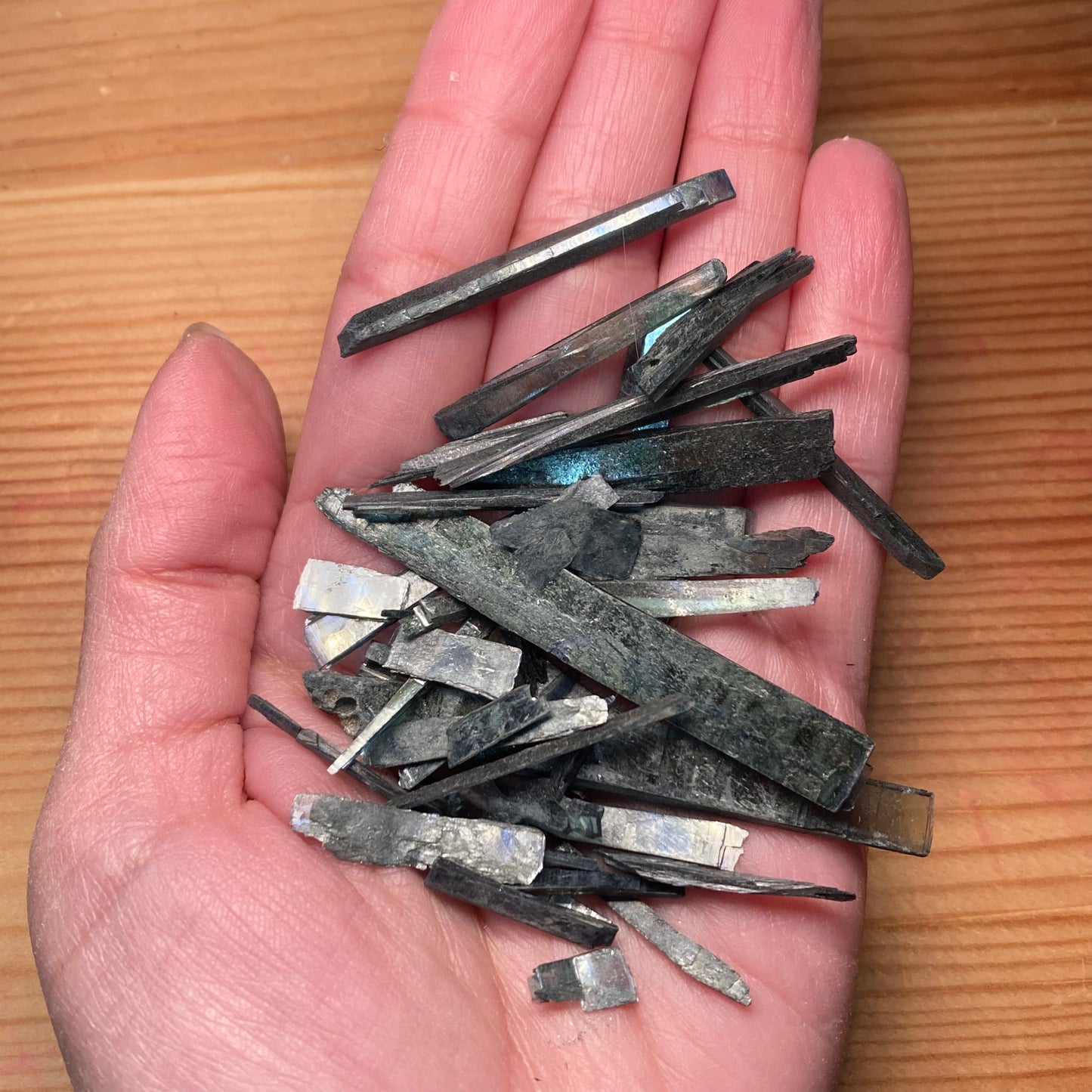 Vivianite Raw Crystal Pieces and Bundles