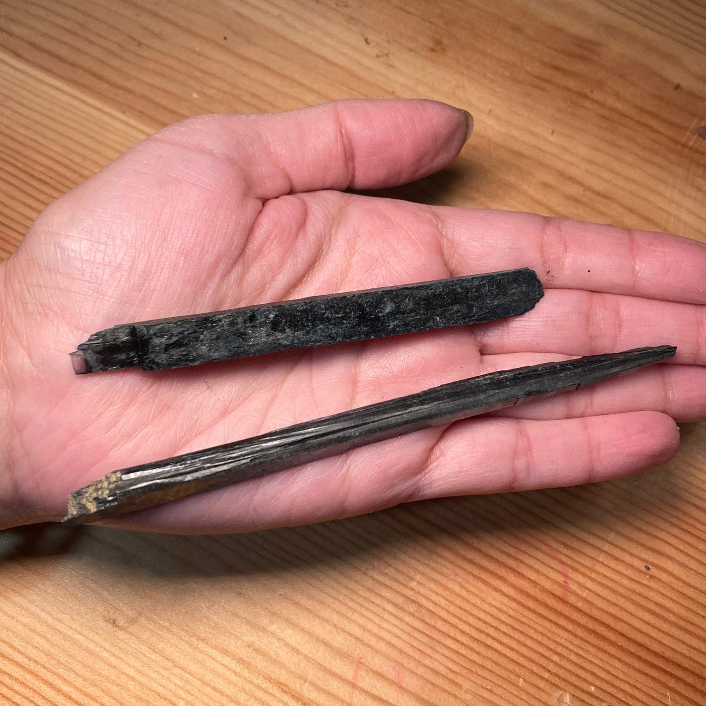 Vivianite Raw Crystal Pieces and Bundles