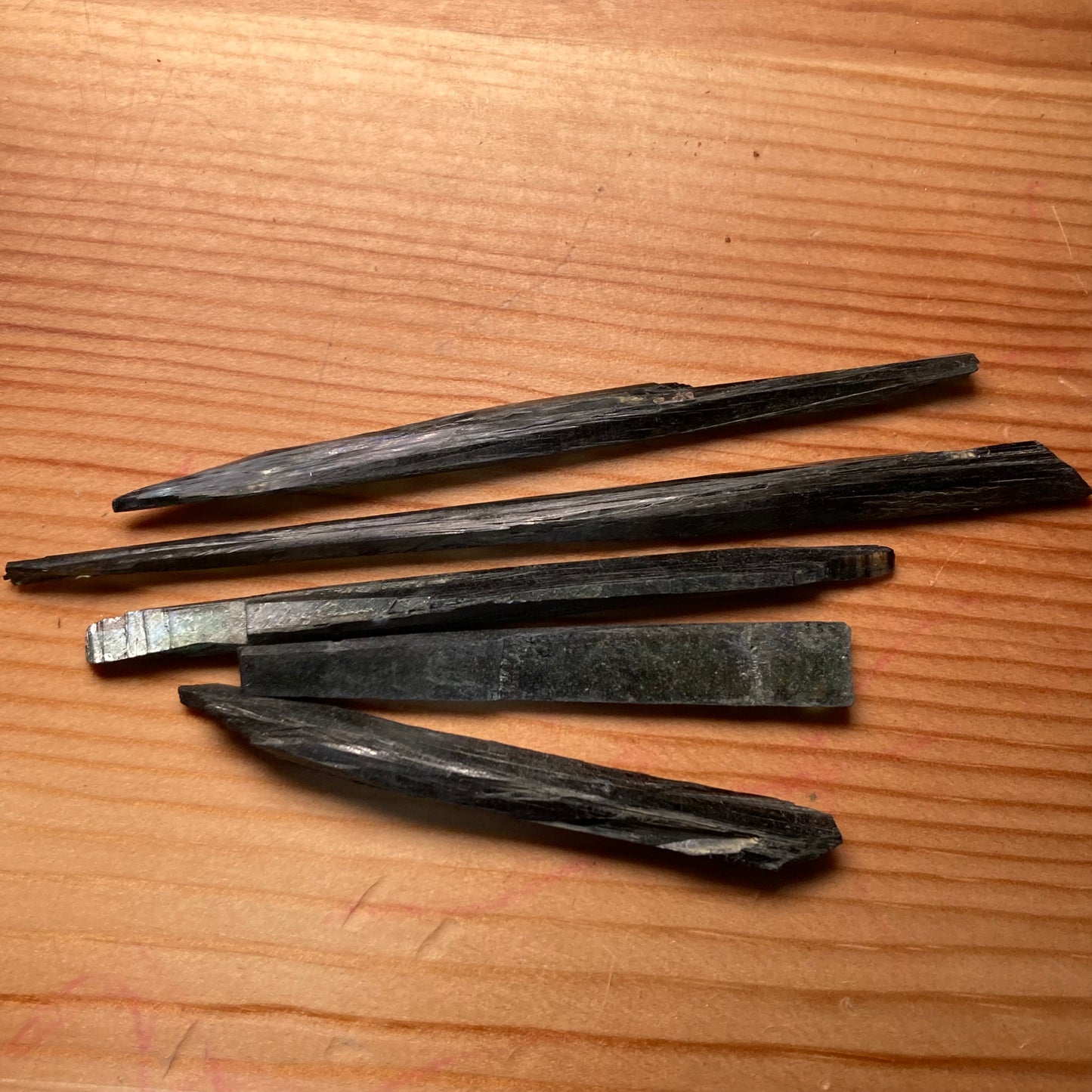Vivianite Raw Crystal Pieces and Bundles