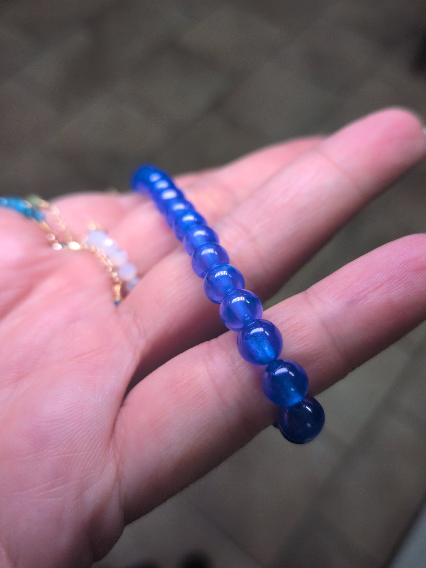 Star Ruby and Sapphire Gemstone Crystal Bracelet