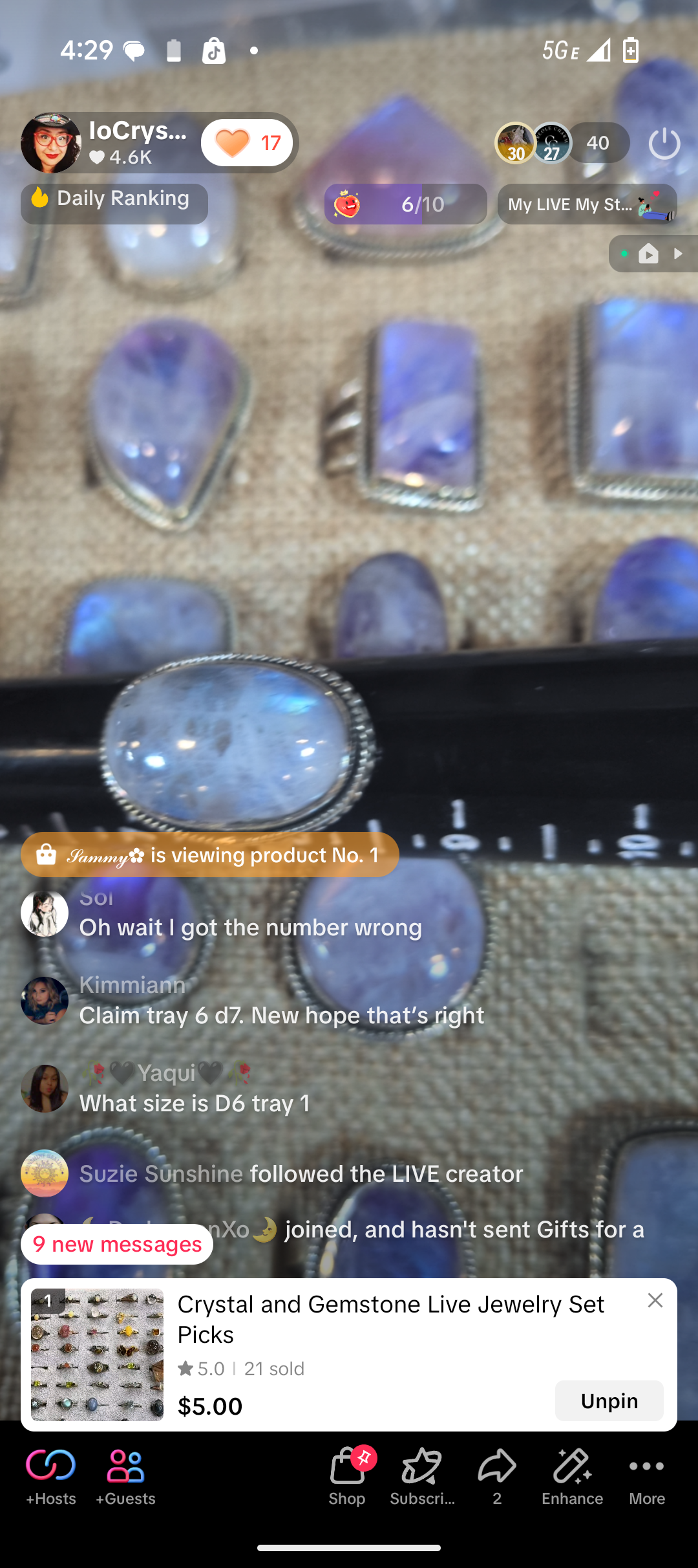 Live Sale Claims