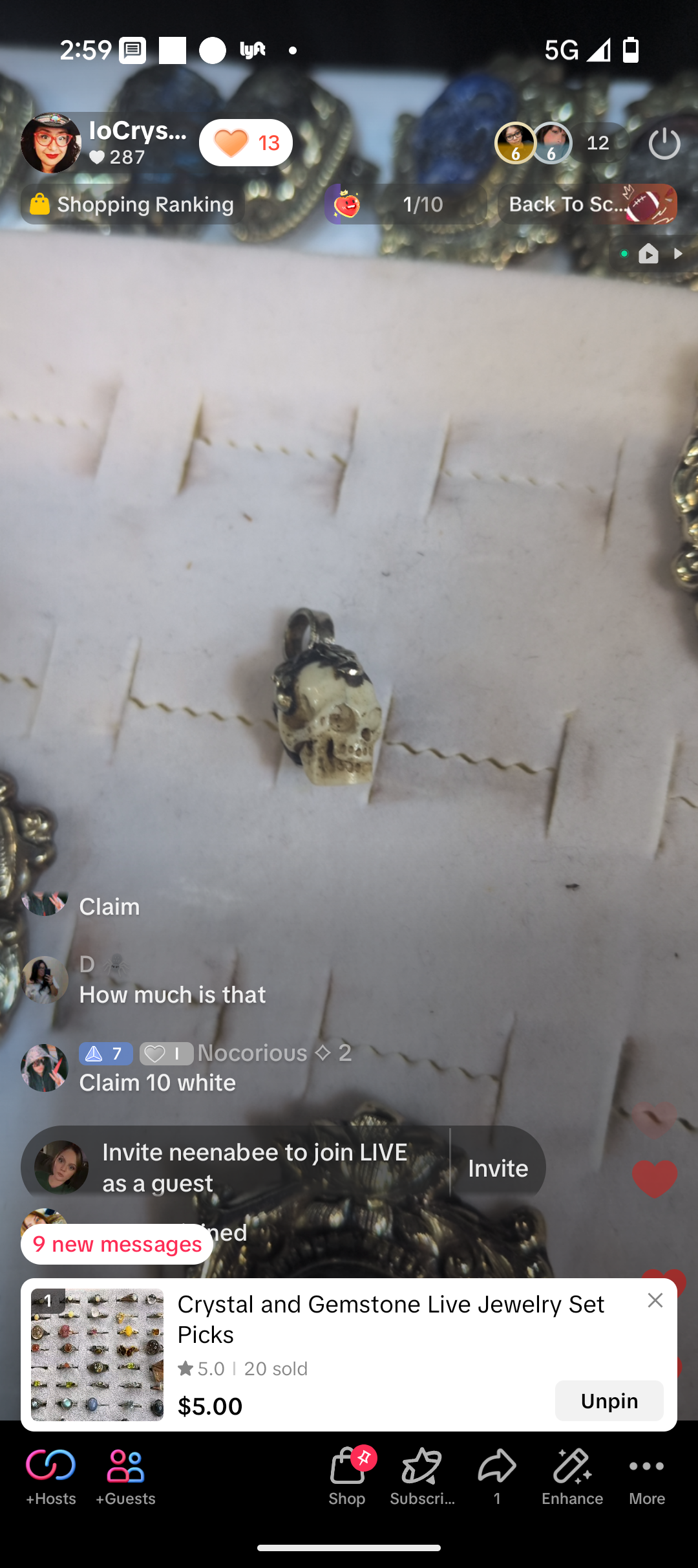 Live Sale Claims