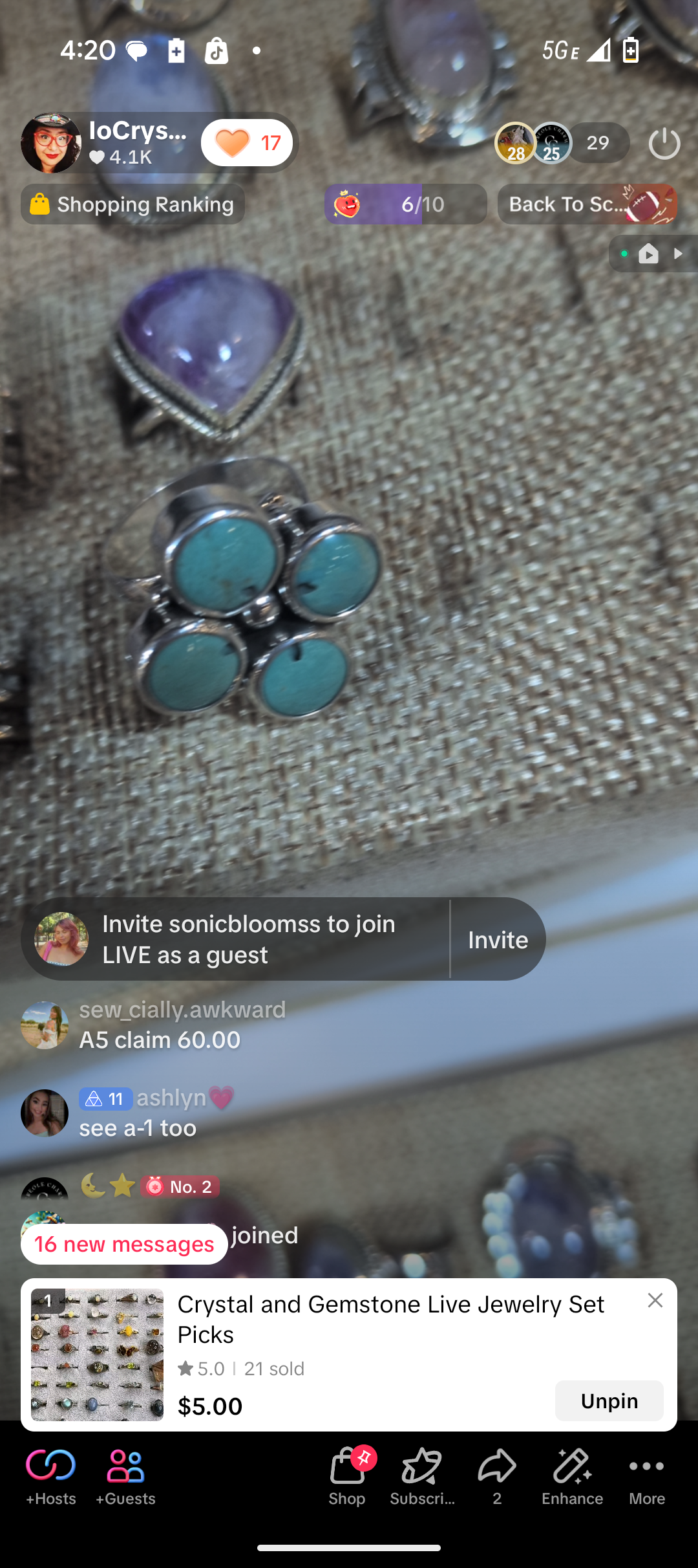 Live Sale Claims