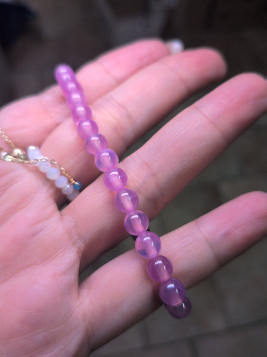 Star Ruby and Sapphire Gemstone Crystal Bracelet