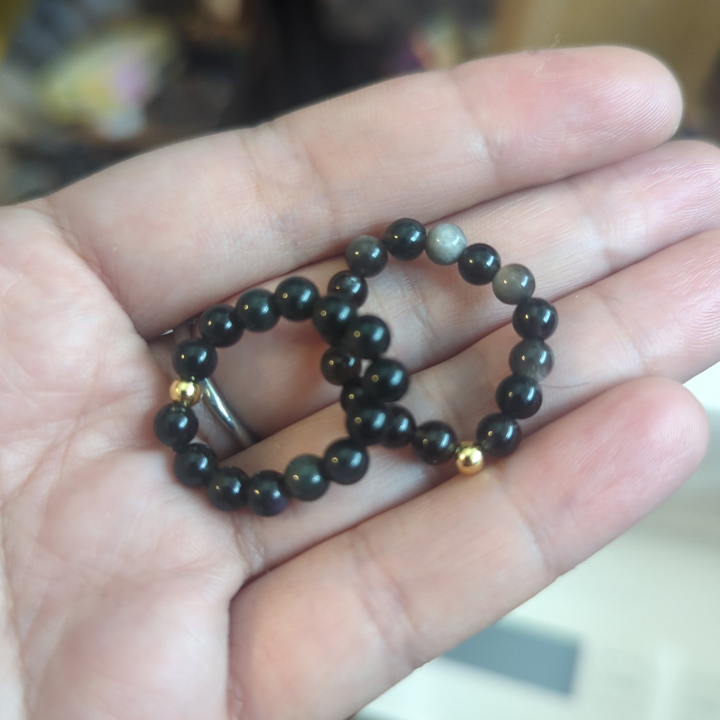 Beaded Crystal Rings