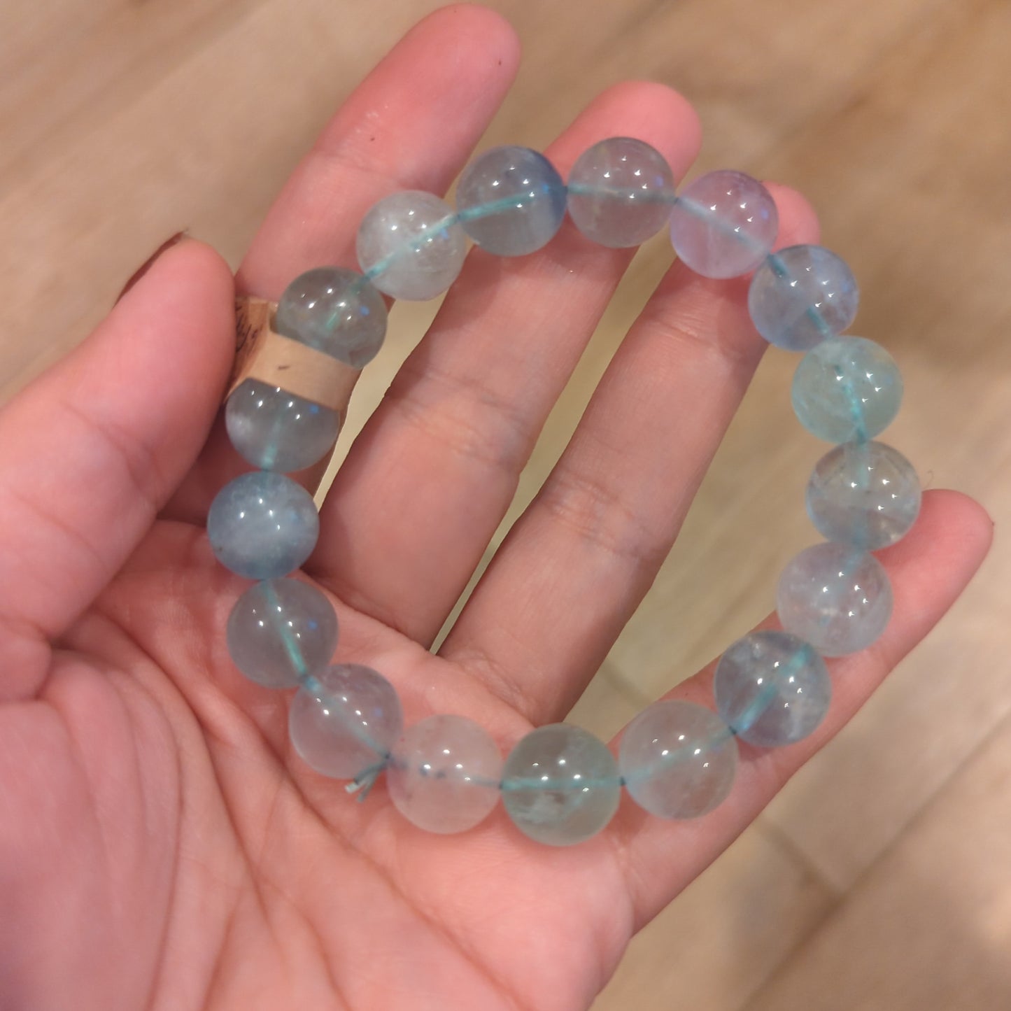 Fluorite Crystal Bead Bracelet