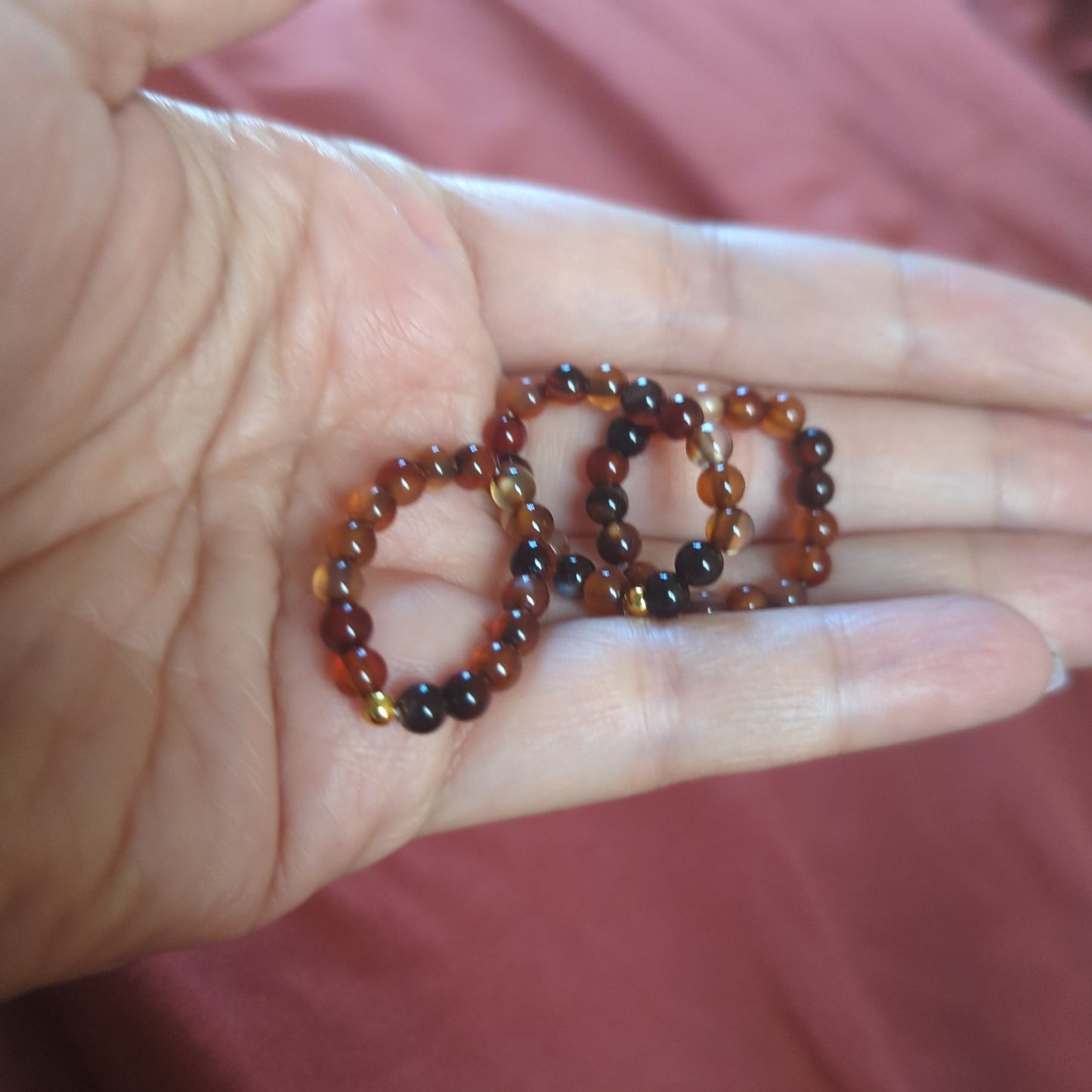 Beaded Crystal Rings