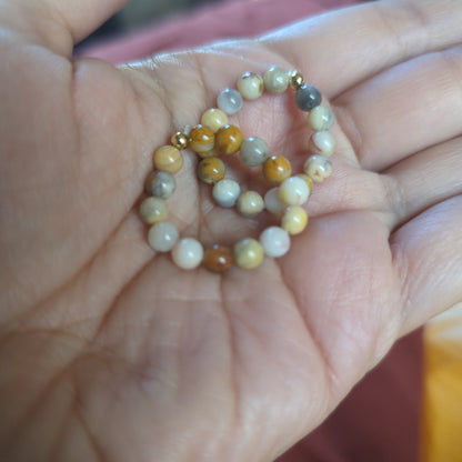 Beaded Crystal Rings