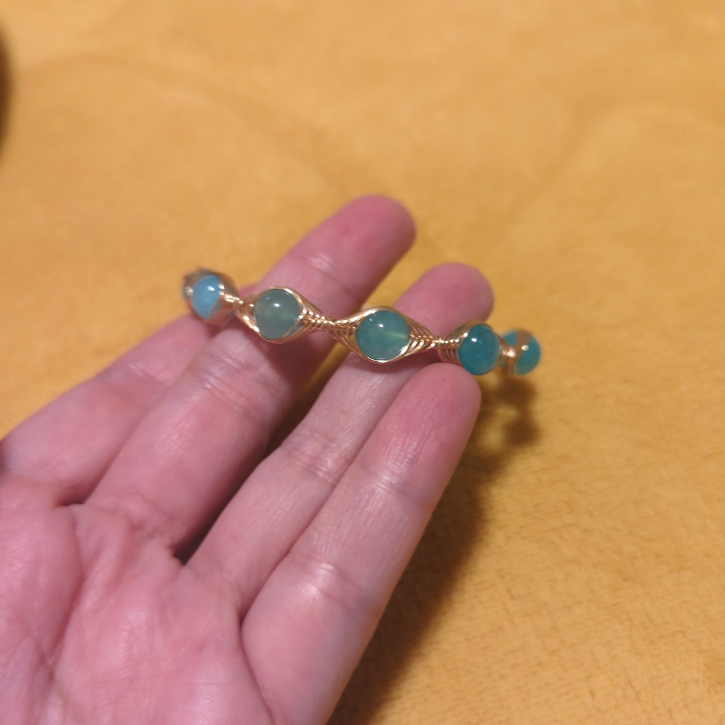 Amazonite Crystal Bangle 2