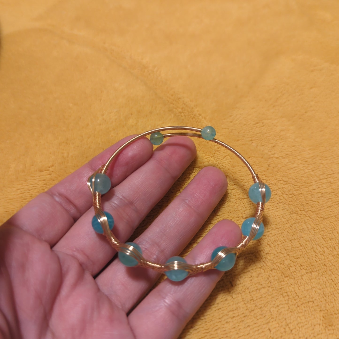 Amazonite Crystal Bangle 2