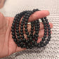 Matte Black Onyx Beaded Bracelet 6mm, 8mm and 10mm