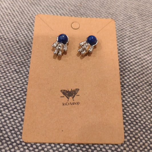 Lapis Lazuli Spacemen Earrings