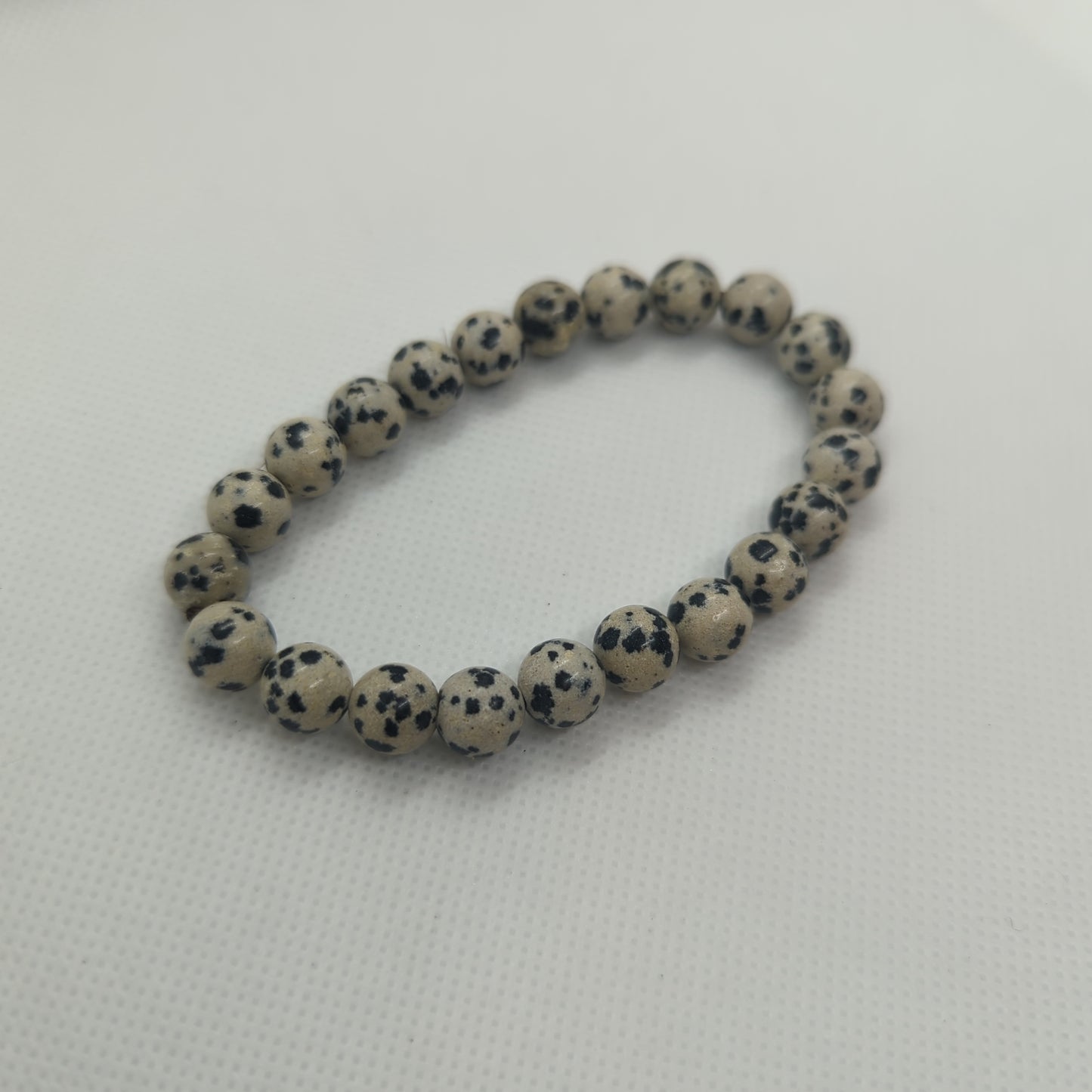 Dalmatian Jasper Beaded Bracelet