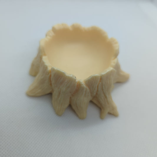 Tagua Fruit Nut Vegan Ivory Tree Trunk Bowl Carving