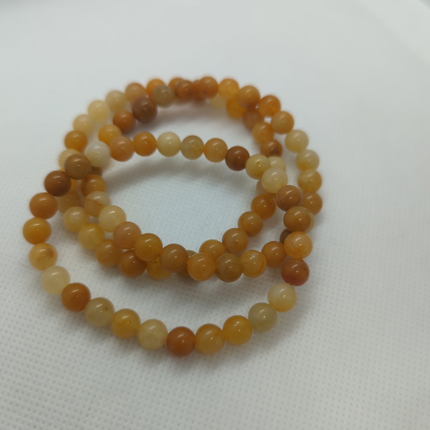 Orange Aventurine Beaded Bracelet