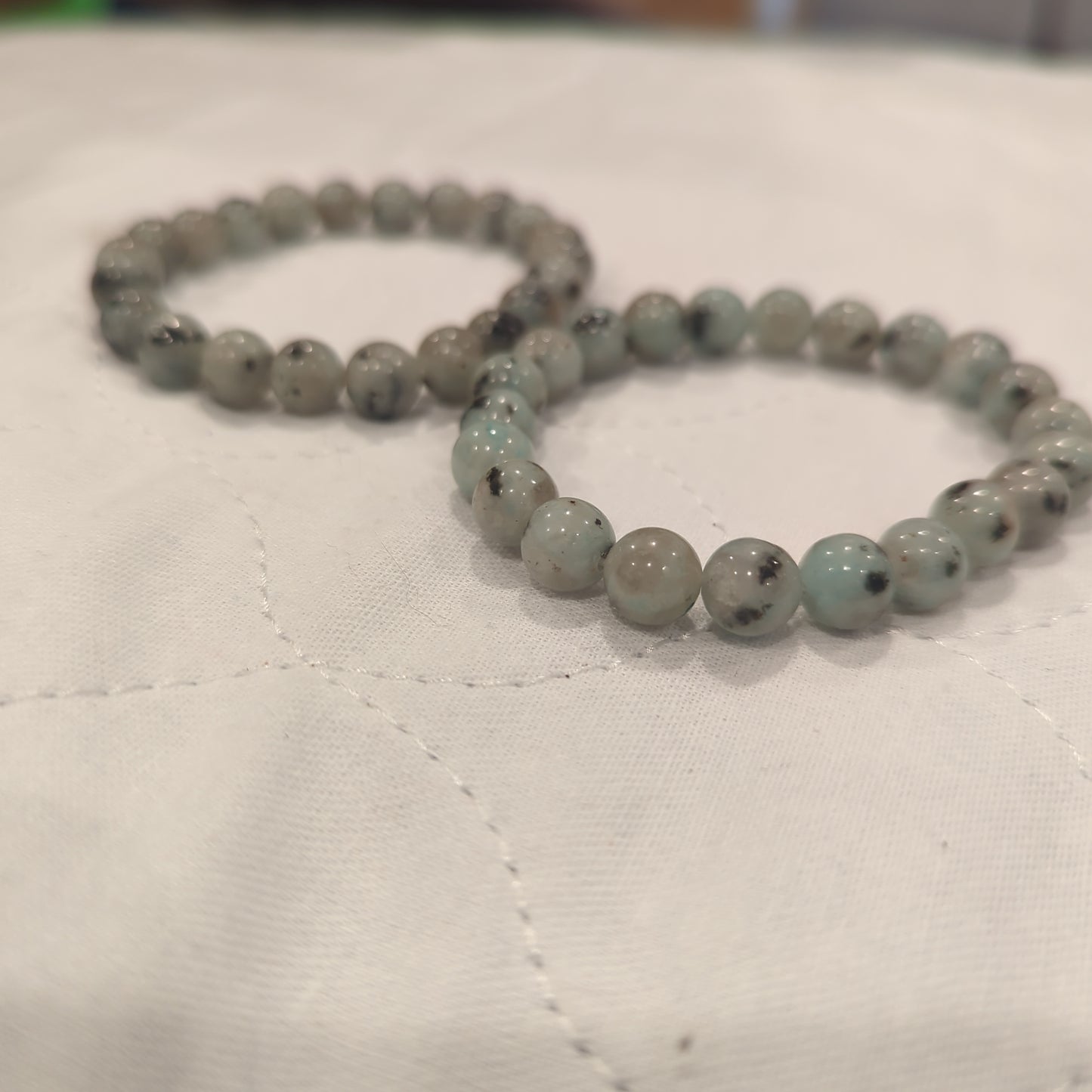 Kiwi Jasper Bead Bracelet