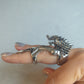 Wolf Steampunk Medieval Cosplay Ring with Joint