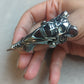 Horned Skull Steampunk Medieval Cosplay Ring with Joint