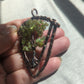 Prehnite Tree of Life Shield Pendant