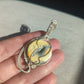 Druzy Bumblebee Jasper Wire Wrapped Pendant