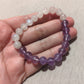 Amethyst and Rainbow Moonstone Bracelet