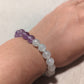 Amethyst and Rainbow Moonstone Bracelet