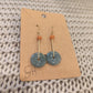 Jade Earrings on Hooks of Gold Coated Copper