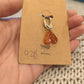 Amber Dangle Earrings on 925 Silver with Leverback Closure and Teardrop Shape