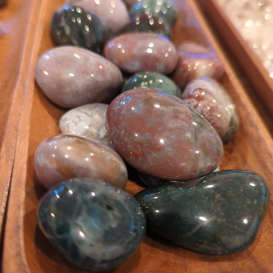 Sea Jasper Crystal Tumbles