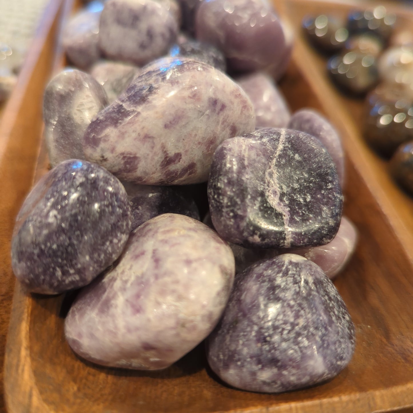 Lepidolite Crystal Tumbles