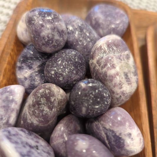 Lepidolite Crystal Tumbles