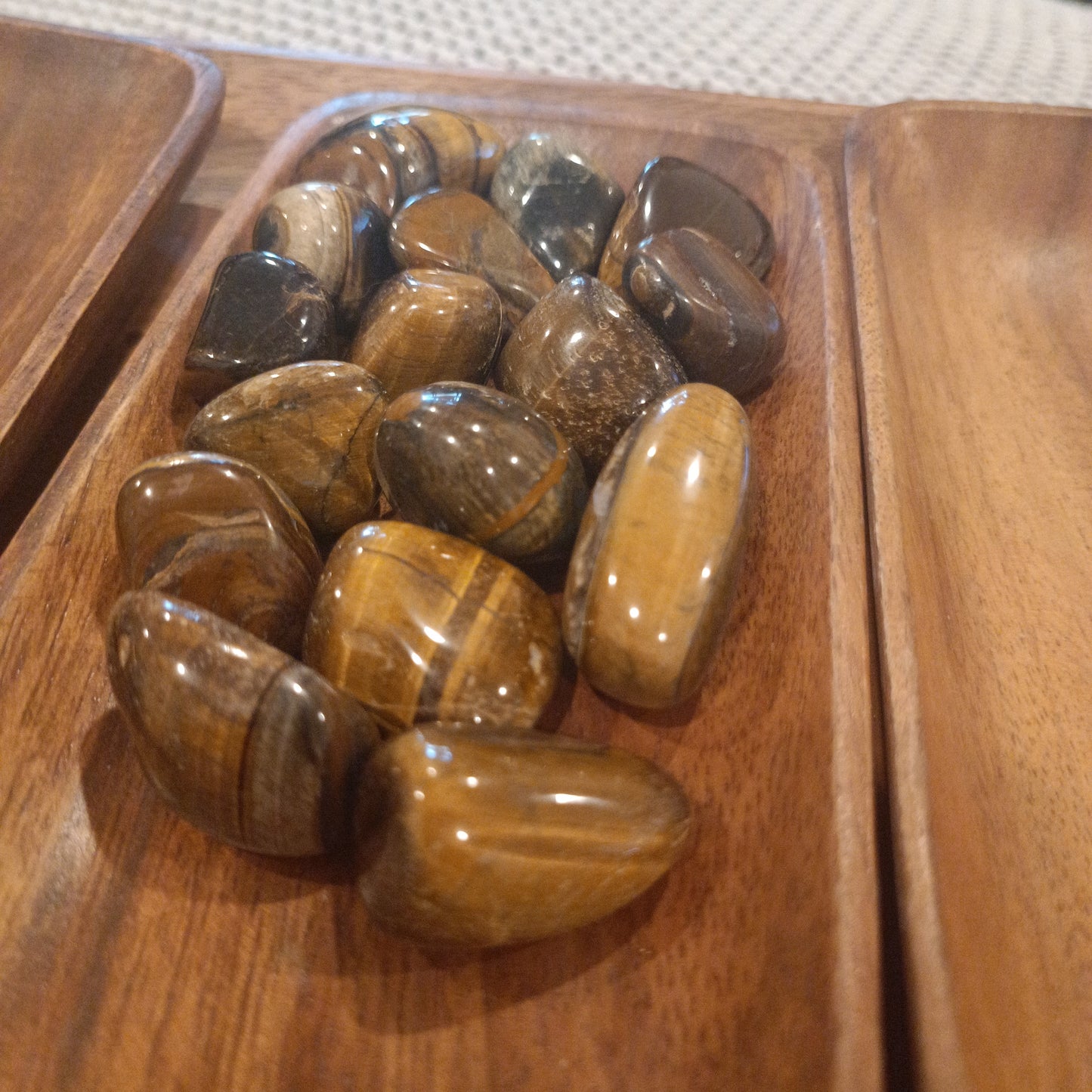 Tiger's Eye Crystal Tumbles, Tigers Eye