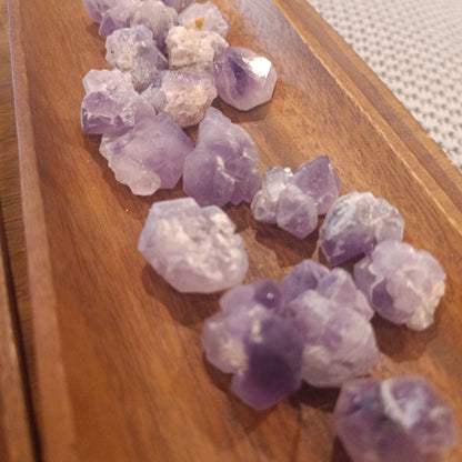 Raw Amethyst Crystal Point Clusters