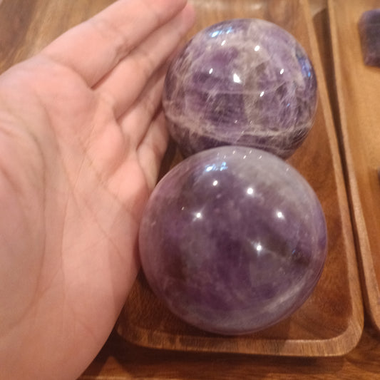 Amethyst Crystal Statement Spheres