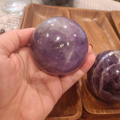 Amethyst Crystal Statement Spheres