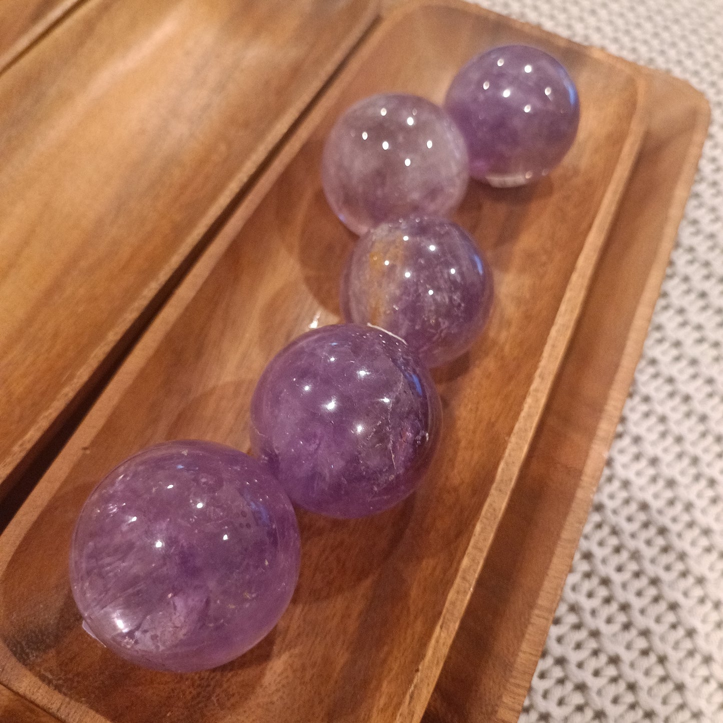 Amethyst Crystal Spheres