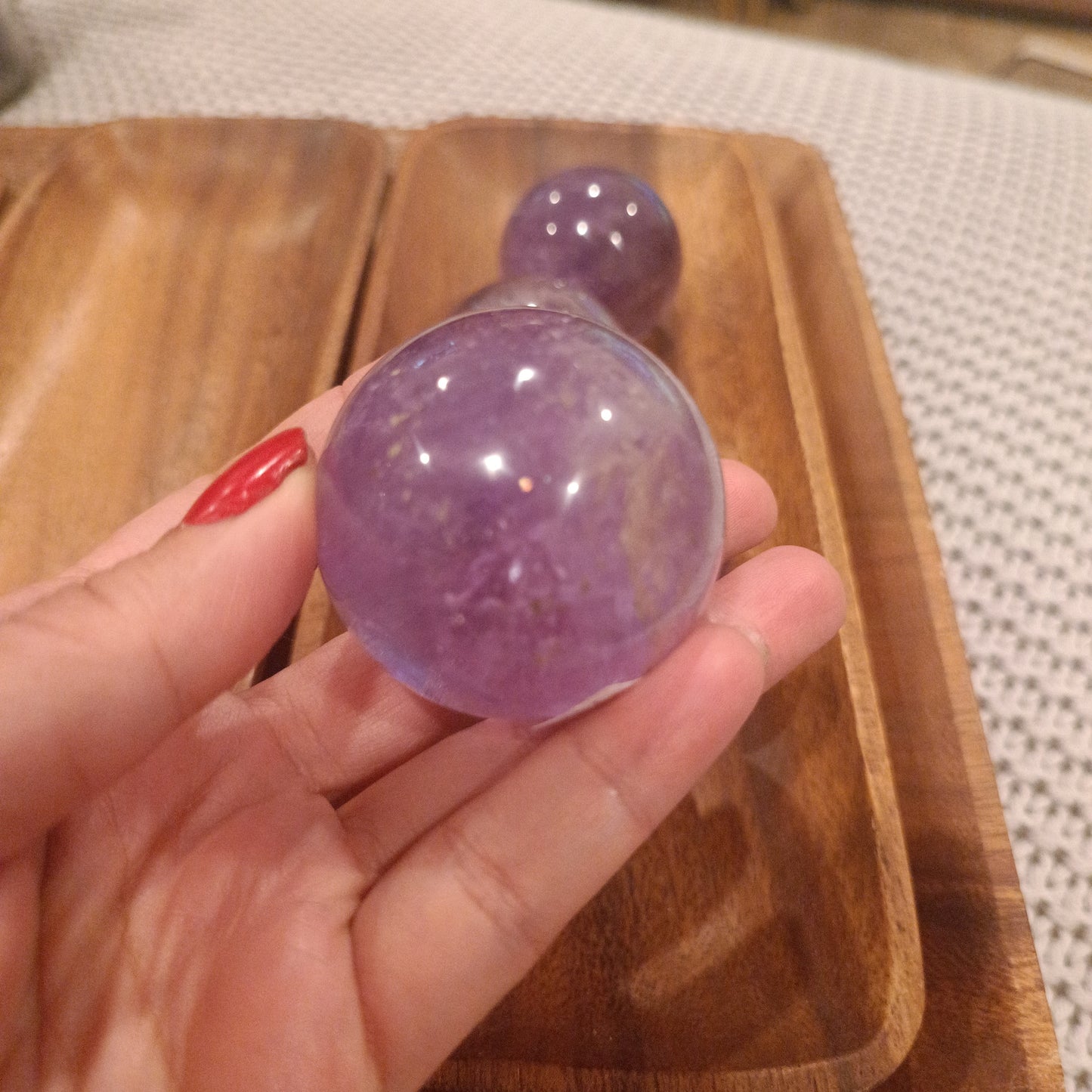 Amethyst Crystal Spheres