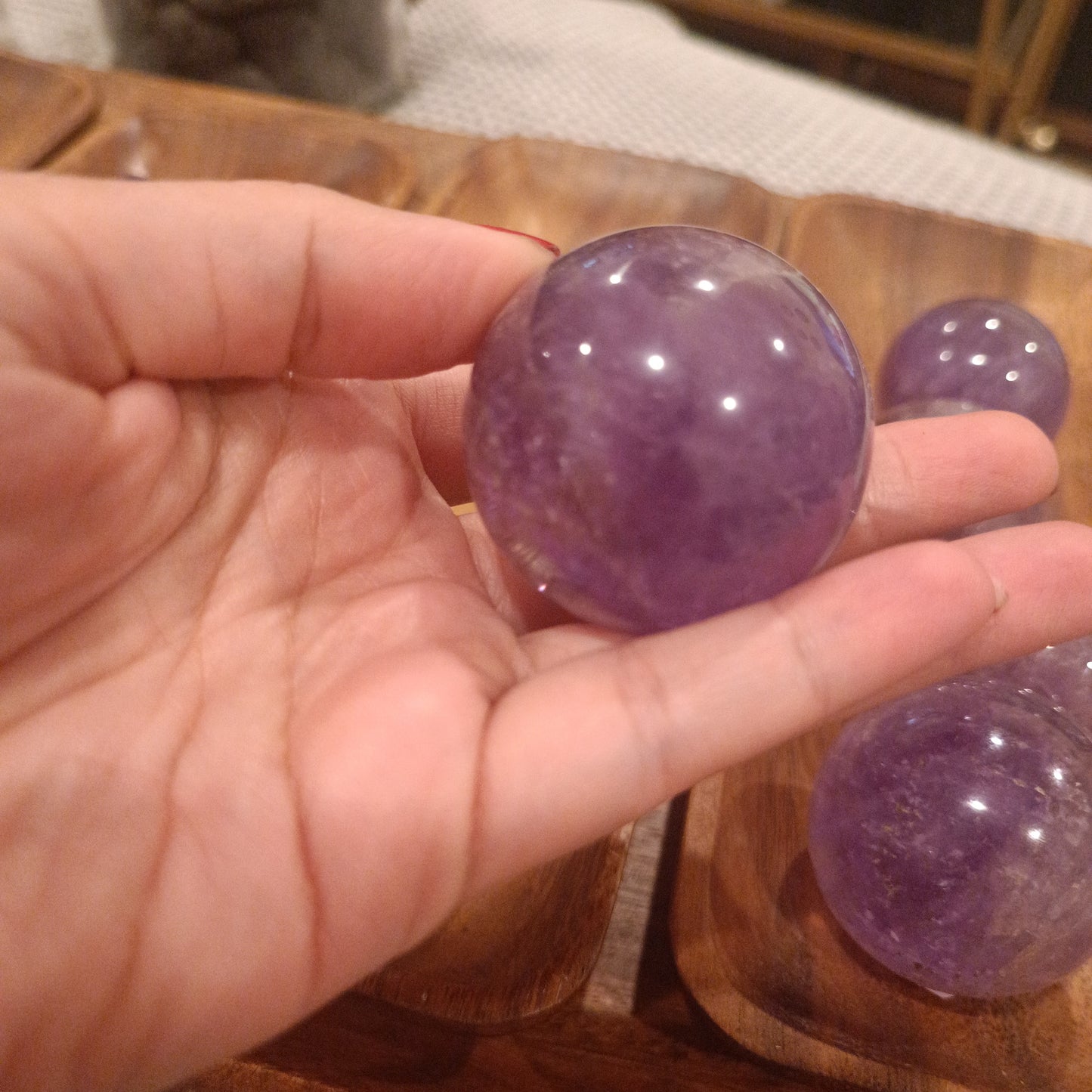 Amethyst Crystal Spheres