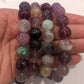 Fluorite Crystal Bead Bracelet 10mm and 12mm