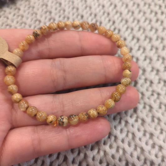 Golden Rutile Bead Bracelets 5mm