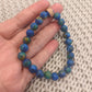 Azurite Crystal Bead Bracelet 8mm