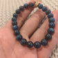 Green Kyanite Crystal Bead Bracelet 8mm