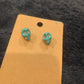 Dyed Howlite Synthetic Turquoise Earrings on 925 Silver Posts