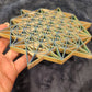 3D Printed Crystal Grid Made of PLA Renewable Plastic