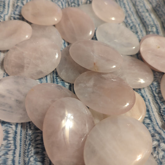 Rose Quartz Worry Stone or Pocket Rock