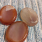 Carnelian Crystal Worry Stone or Pocket Rock