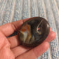 Druzy Sardonyx Crystal Worry Stone or Pocket Rock