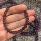 Amethyst Bead Bracelet 6mm, 8mm, 10mm